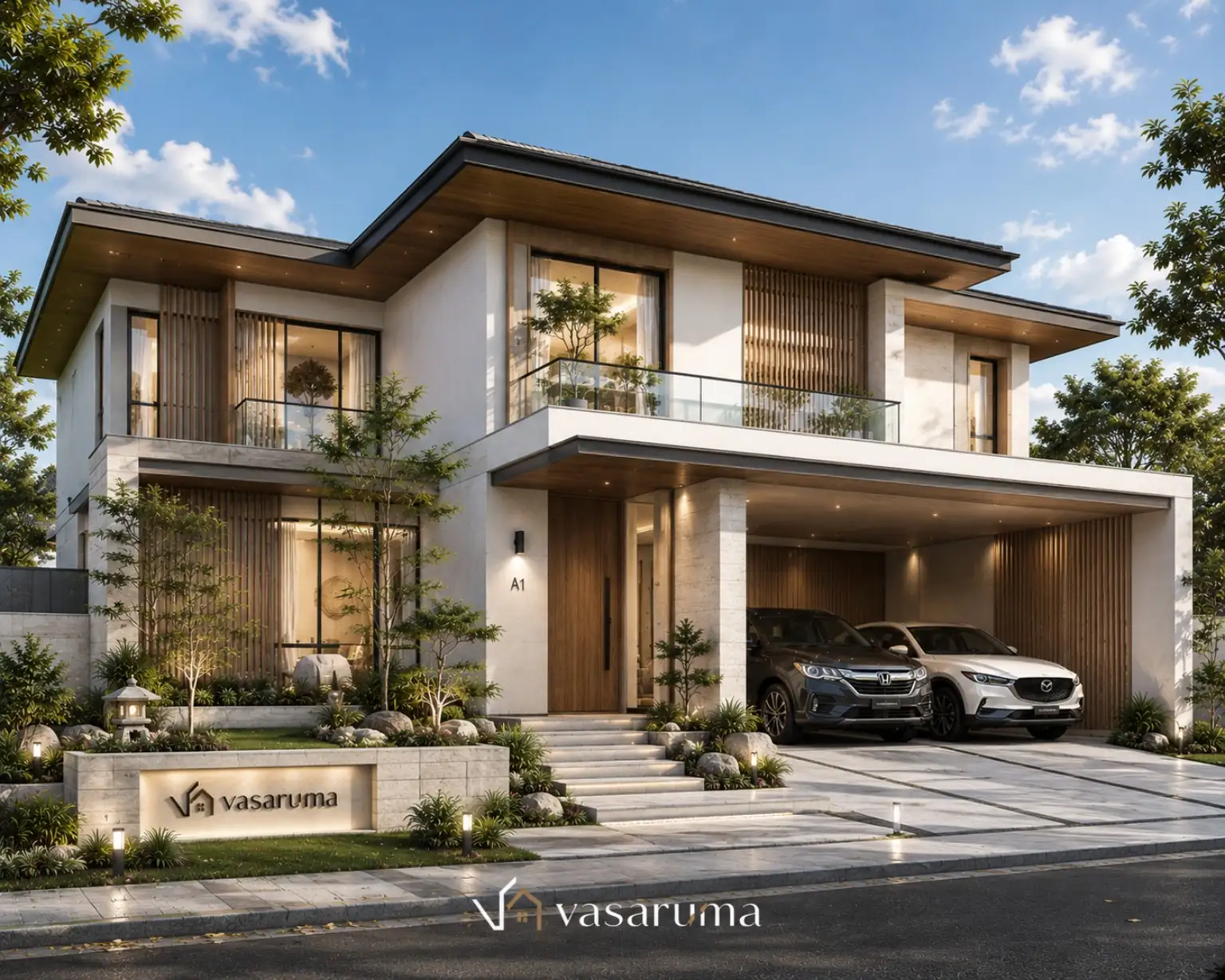 Desain rumah gaya japandi